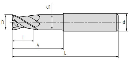 Чертеж фрезы G7-2FS-N